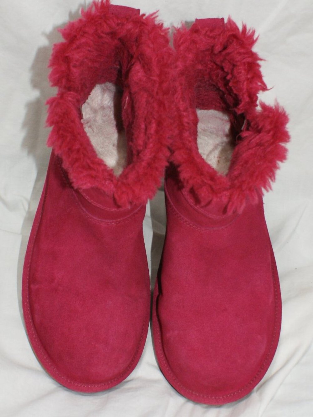 Koolaburra by Ugg Raspberry Pink Short Shearling Boot - SIZE 8 - LIKE NEW